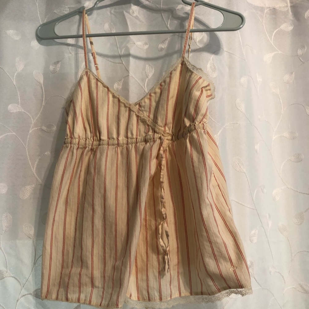 AE striped sleeping tank top  (SizeS)